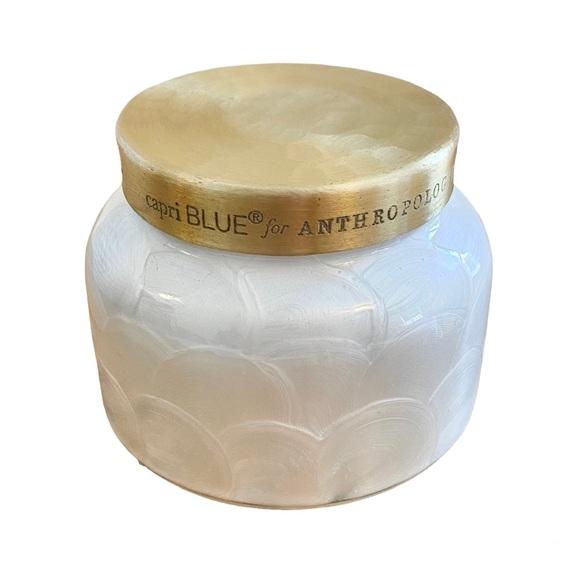 Anthropologie Accents Anthropologie Capri Blue Volcano Capiz Jar